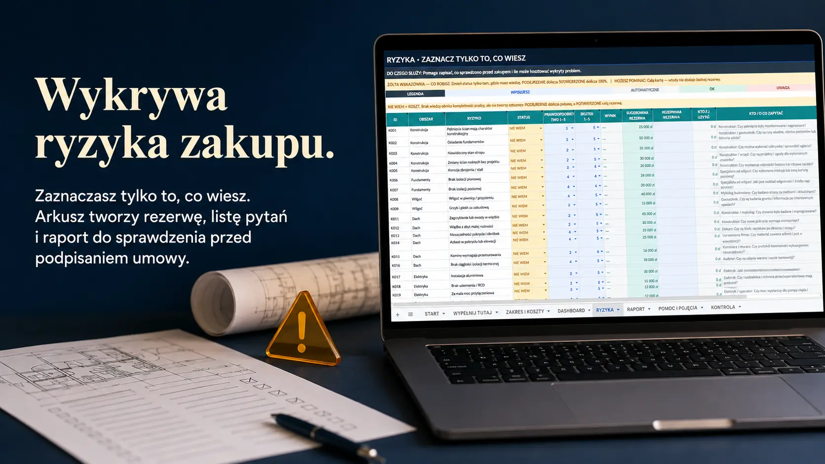 Mapa ryzyk zakupu nieruchomości w DOM DO REMONTU PRO